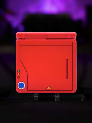 Game Boy Advance SP Pokedex Edition red shell with IPS V5 screen