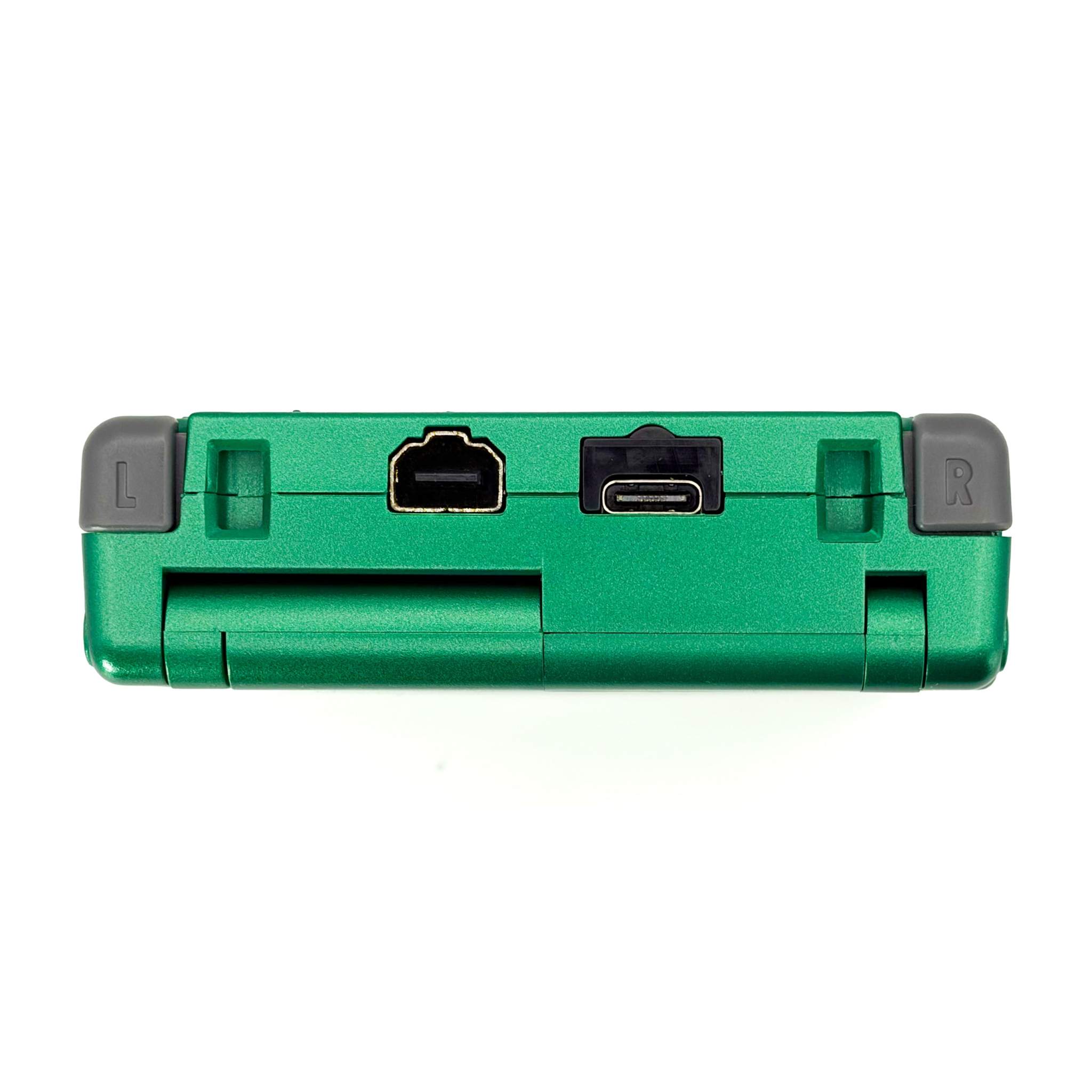 Game Boy Advance SP Rayquaza Edition with upgraded IPS screen