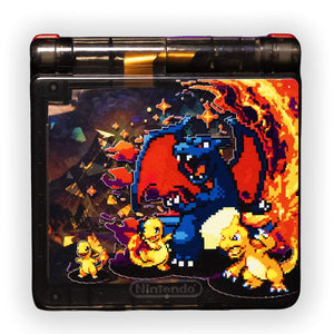 Game Boy Advance SP Shiny Charizard Evolution Edition handheld console