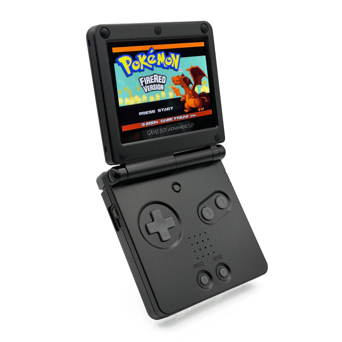 Stealth Black Edition Game Boy Advance SP with IPS V5 display