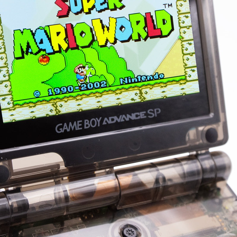 Refurbished Game Boy Advance SP Transparent Black Edition with IPS V5 screen
