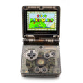 Game Boy Advance SP Transparent Black Edition showing internal hardware