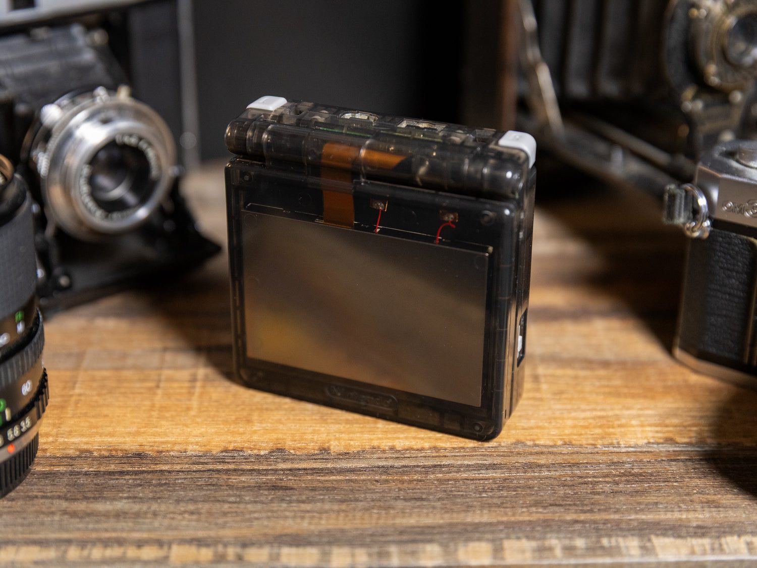 Refurbished Game Boy Advance SP Transparent Black with IPS V5 screen