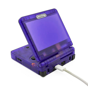 Game Boy Advance SP Transparent Purple Edition with IPS V5 screen