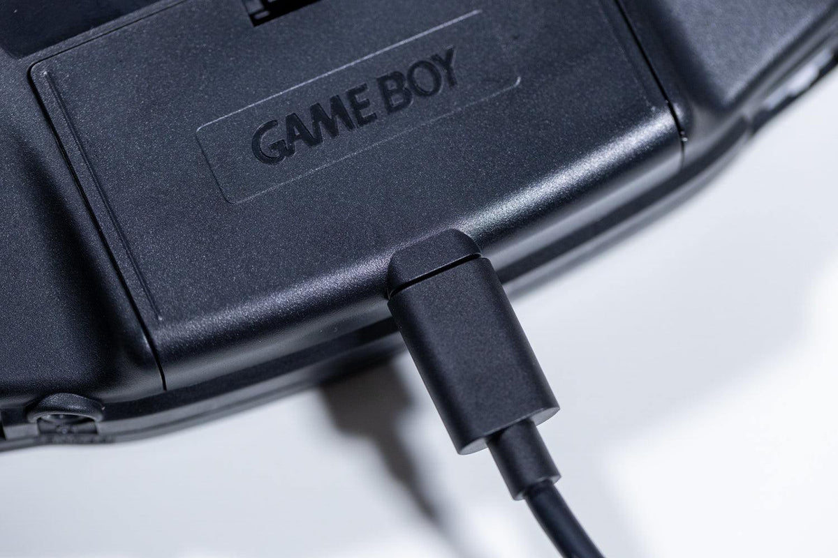 Game Boy Advance triple black edition with IPS V5 backlit screen
