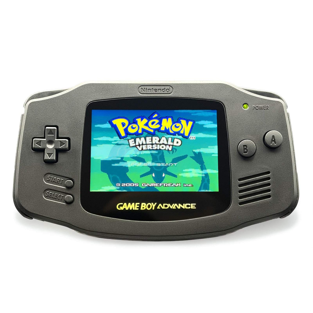 Refurbished Game Boy Advance Triple Black with IPS V5 backlit screen