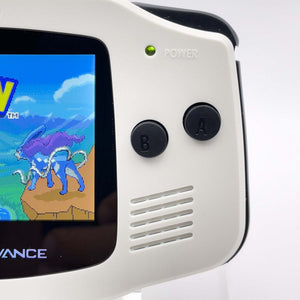 Gameboy Advance Arctic White Edition with IPS V5 backlit screen