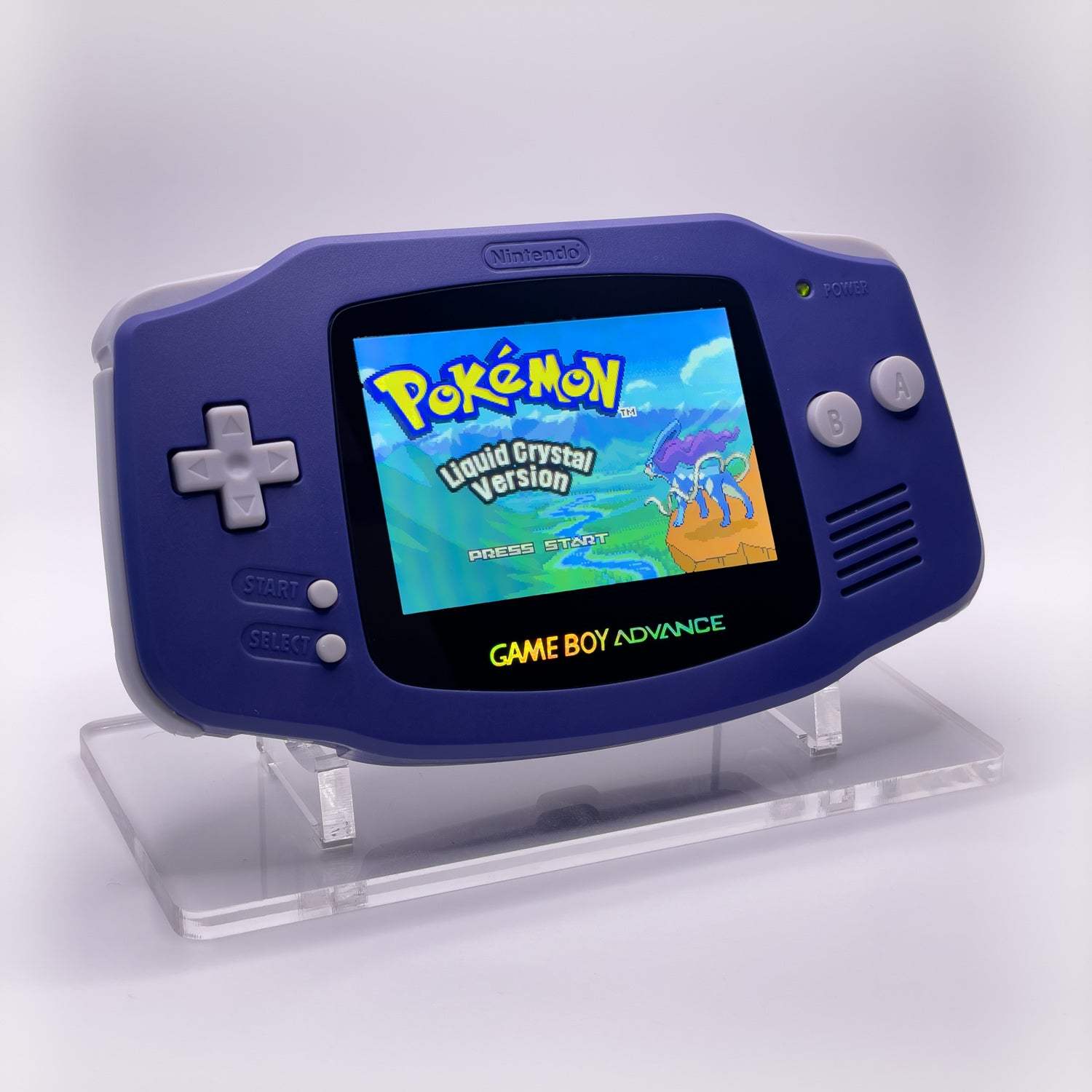 Gameboy Advance Classic Indigo Edition with IPS V5 backlit screen