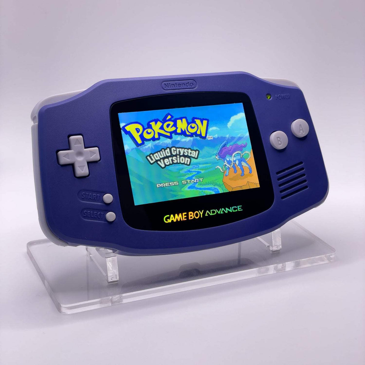 Gameboy Advance Classic Indigo Edition with IPS V5 backlit screen
