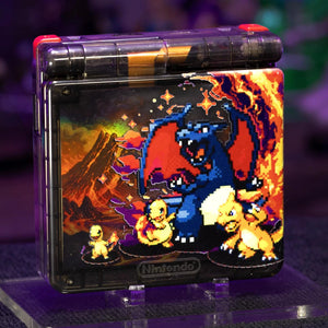 Game Boy Advance SP - Shiny Charizard Evolution Edition - Retro Fit