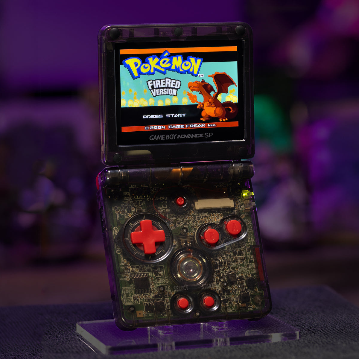 Game Boy Advance SP - Shiny Charizard Evolution Edition - Retro Fit
