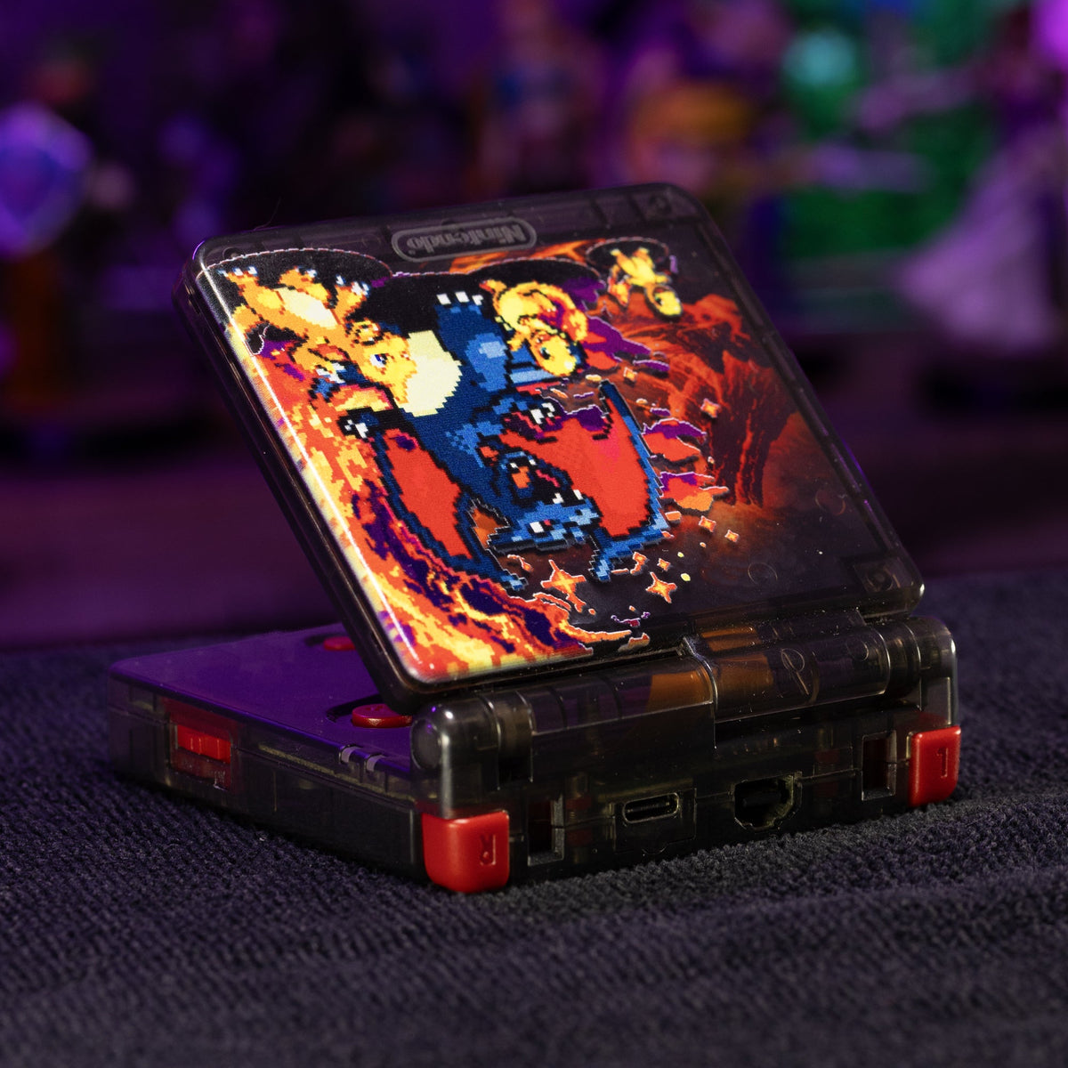 Game Boy Advance SP - Shiny Charizard Evolution Edition - Retro Fit