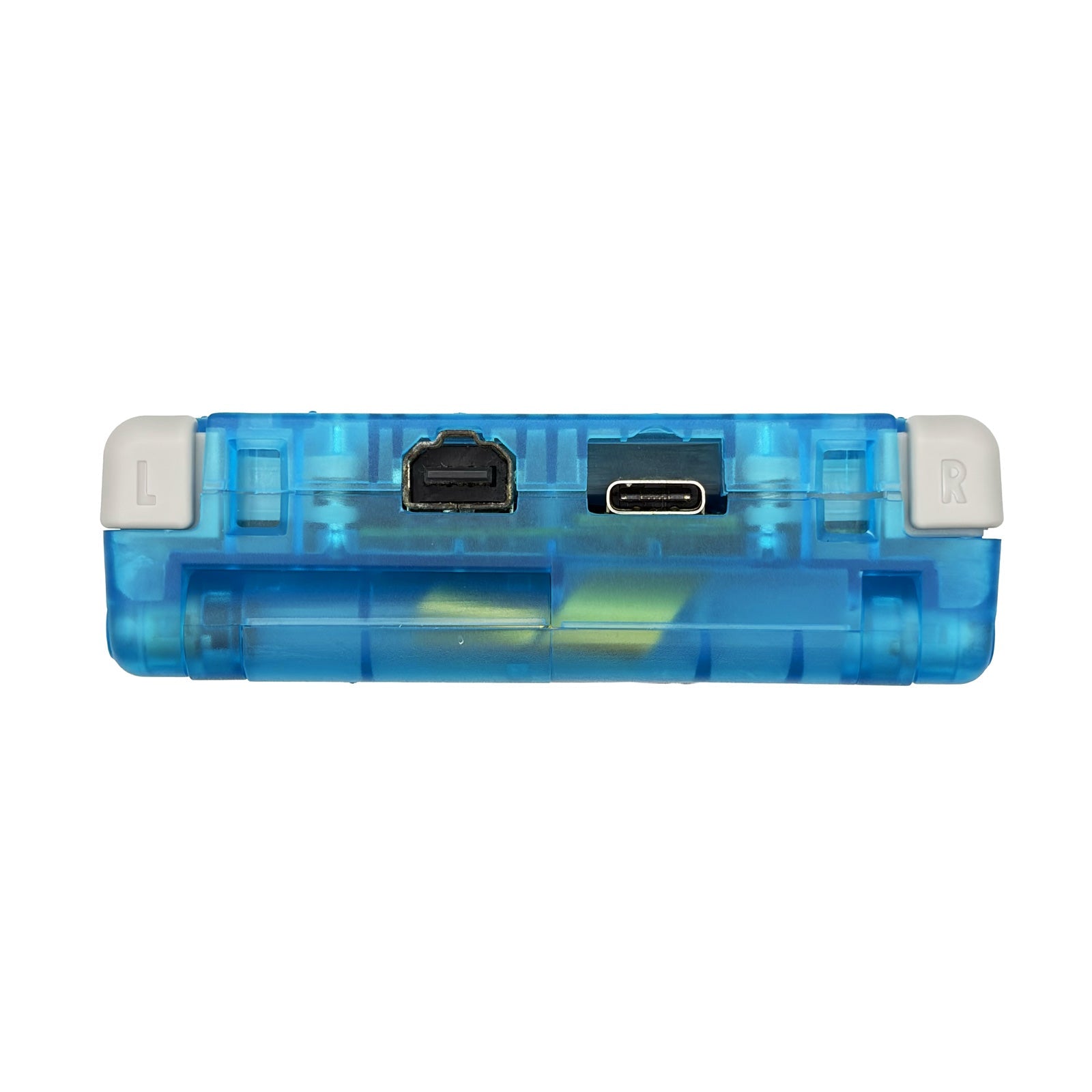 Game Boy Advance SP Dragonite Edition handheld console with IPS V5 backlit screen and custom Dratini evolution design