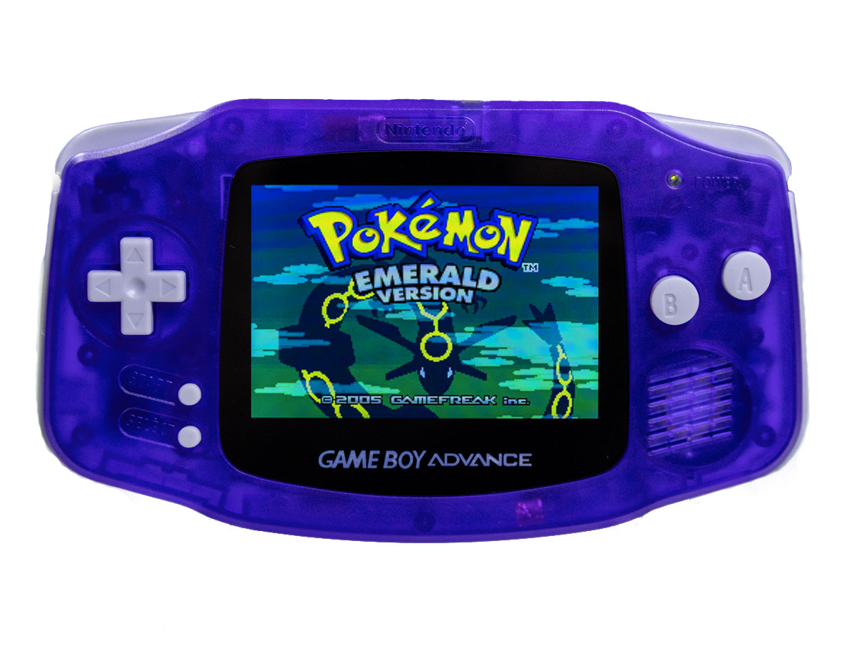 Game Boy Advance Atomic Purple | IPS V5 Screen | Transparent GBA