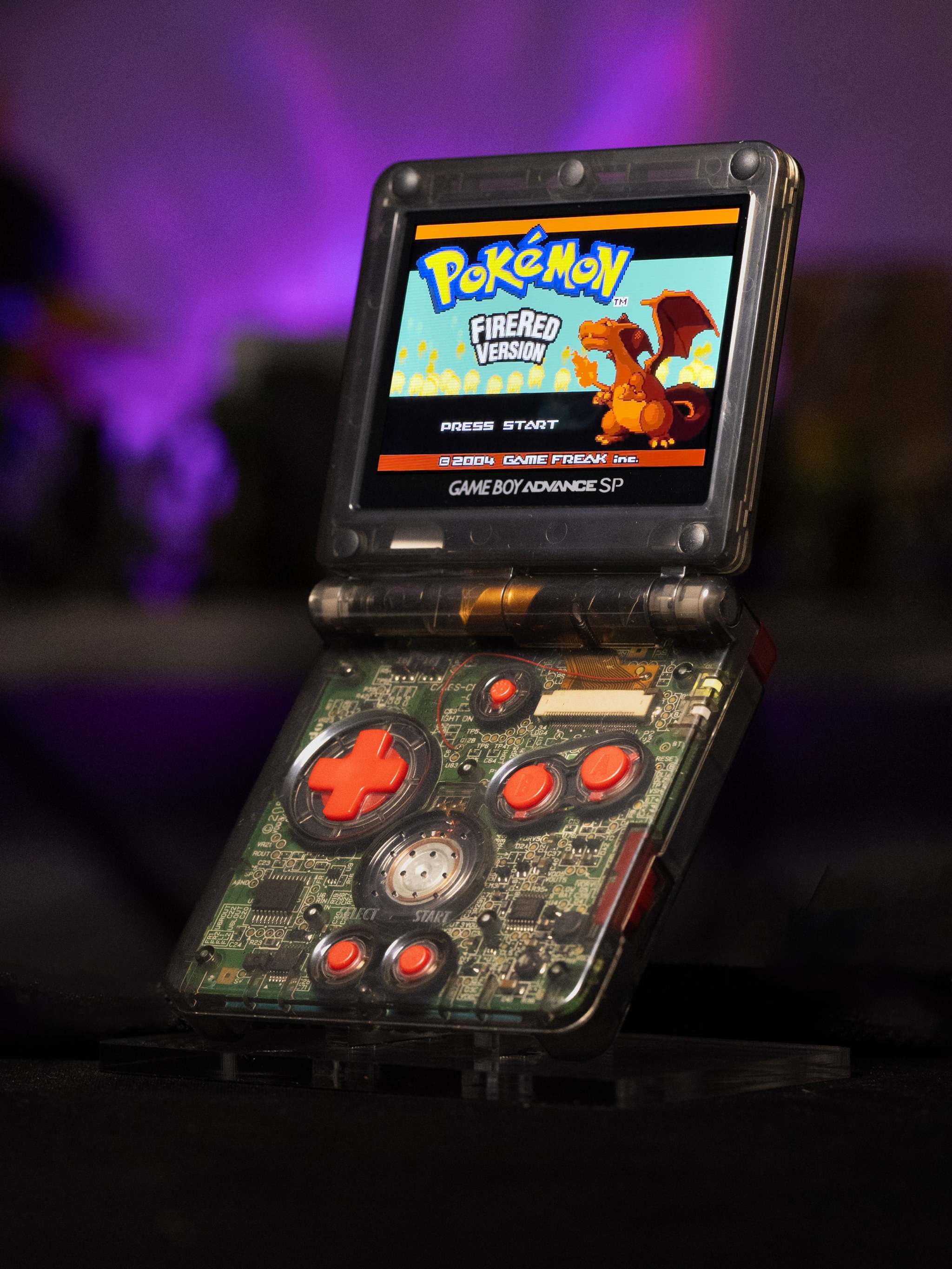 Game Boy Advance SP - Shiny Charizard Evolution Edition - Retro Fit