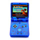 Transparent blue Game Boy Advance SP with IPS V5 display