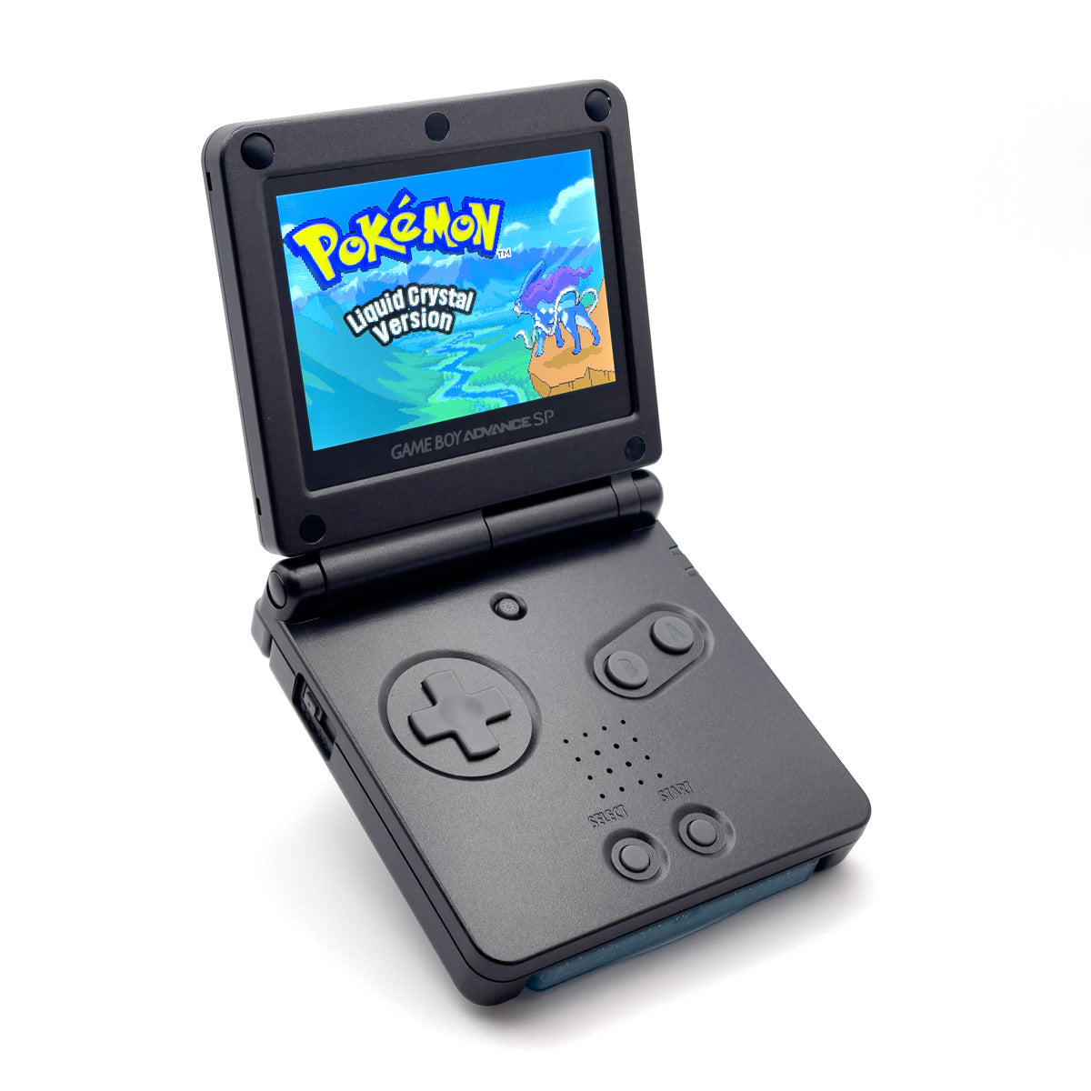 Game Boy Advance SP - Stealth Black Edition - Retro Fit